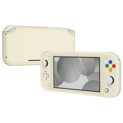 eXtremeRate Replacement Full Shell & Button Kit for Nintendo Switch Lite (Antique Yellow) with Protective Film