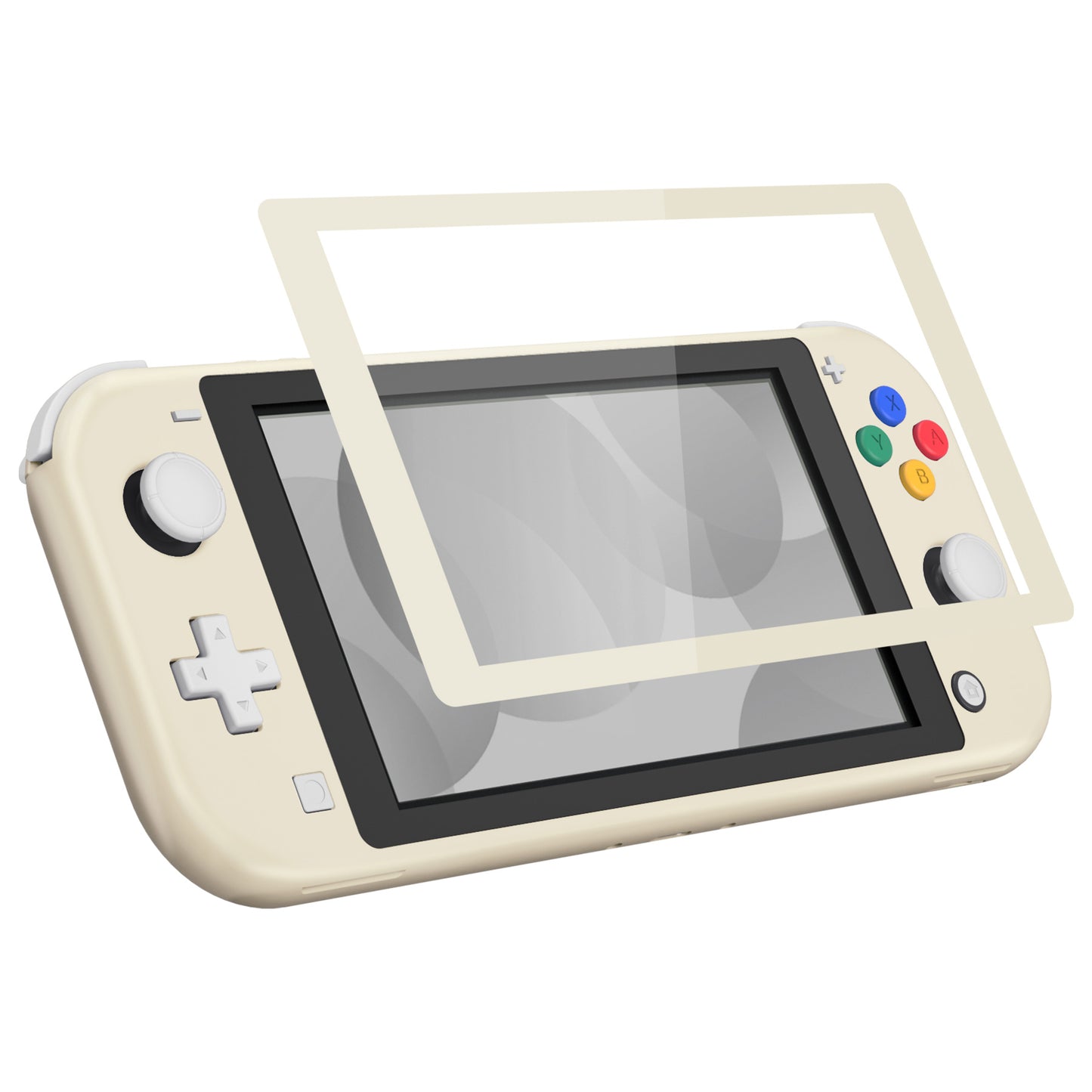 eXtremeRate Replacement Full Shell & Button Kit for Nintendo Switch Lite (Antique Yellow) with Protective Film