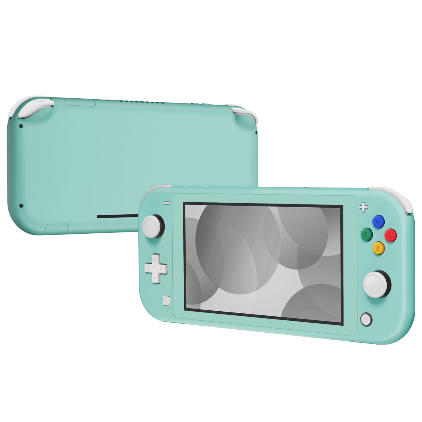eXtremeRate Replacement Full Shell & Button Kit for Nintendo Switch Lite (Misty Green) with Screen Protector