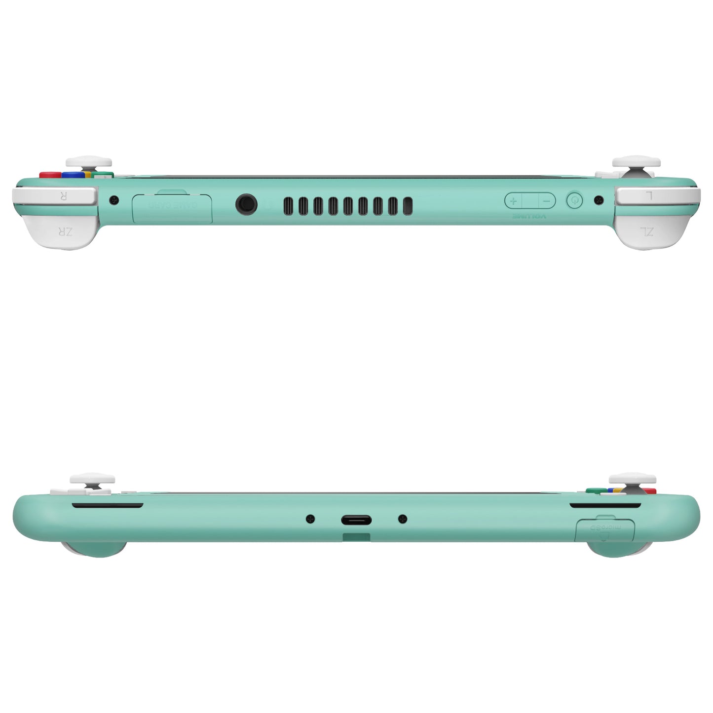 eXtremeRate Replacement Full Shell & Button Kit for Nintendo Switch Lite (Misty Green) with Screen Protector
