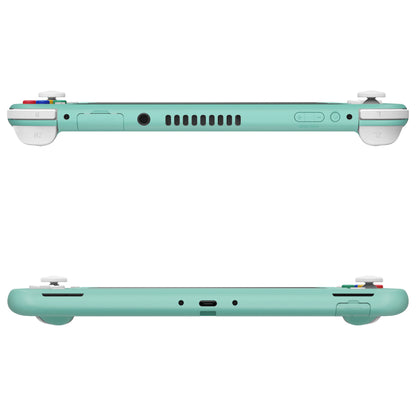 eXtremeRate Replacement Full Shell & Button Kit for Nintendo Switch Lite (Misty Green) with Screen Protector