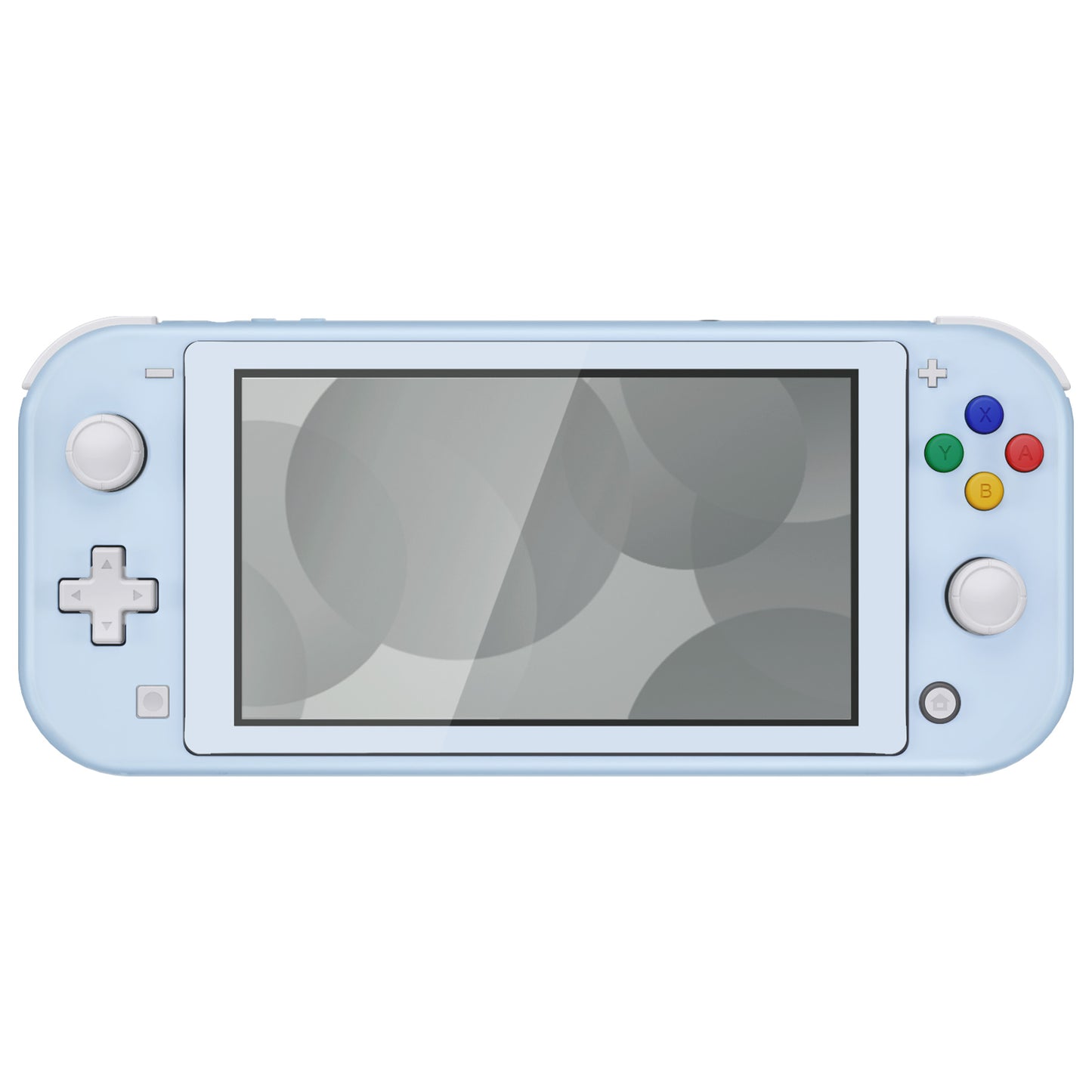 eXtremeRate Nintendo Switch Lite用交換フルセットシェル＆ボタンキット保護フィルム付き【ミルキーブルー】
