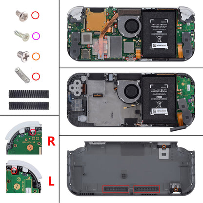 eXtremeRate Nintendo Switch Lite用交換フルセットシェル＆ボタンキット保護フィルム付き【クリスタルクリアチェリーピンク】