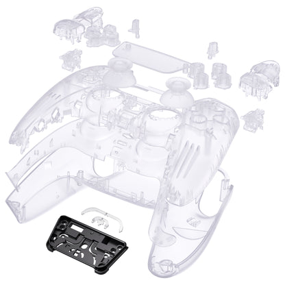 eXtremeRate PS5コントローラーBDM-030/040/050対応交換対応用フルセットシェル＆ボタン【クリア】