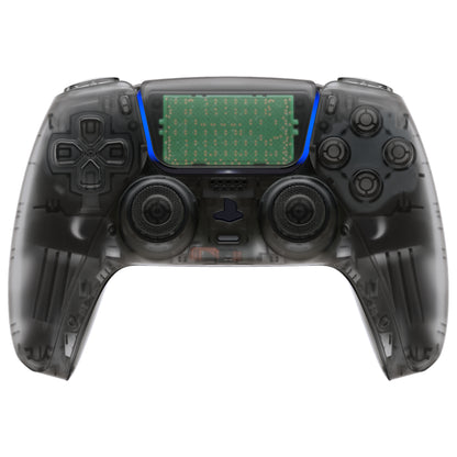 eXtremeRate PS5コントローラーBDM-030/040/050対応交換対応用フルセットシェル＆ボタン【クリアブラック】