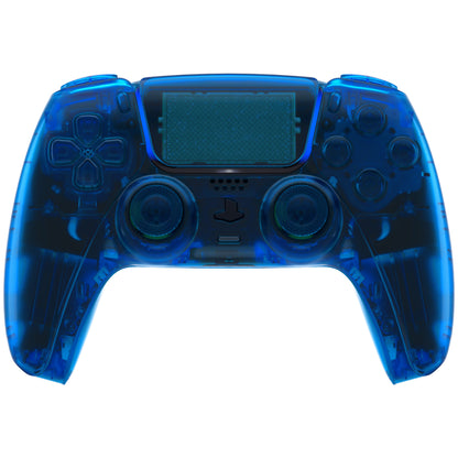 eXtremeRate PS5コントローラーBDM-030/040/050対応交換対応用フルセットシェル＆ボタン【クリアブルー】