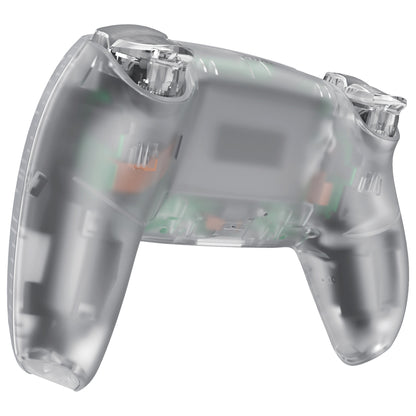 eXtremeRate PS5コントローラーBDM-030/040/050対応交換対応用フルセットシェル＆ボタン【暗闇で光る-グリーン】