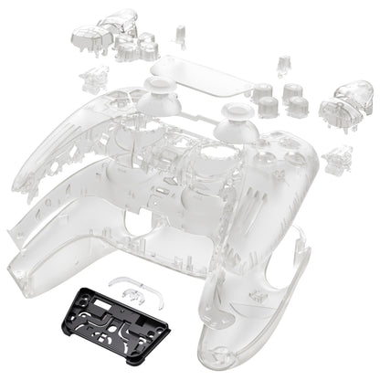 eXtremeRate PS5コントローラーBDM-030/040/050対応交換対応用フルセットシェル＆ボタン【暗闇で光る-グリーン】