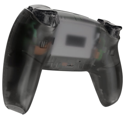 eXtremeRate Replacement Full Shell & Button Set for PS5 Controller BDM-030/040/050 (Clear Black)