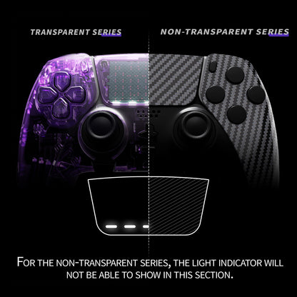 eXtremeRate PS5 edgeコントローラー対応交換対応用フルセットシェル＆ボタン【グラファイトカーボンファイバー】