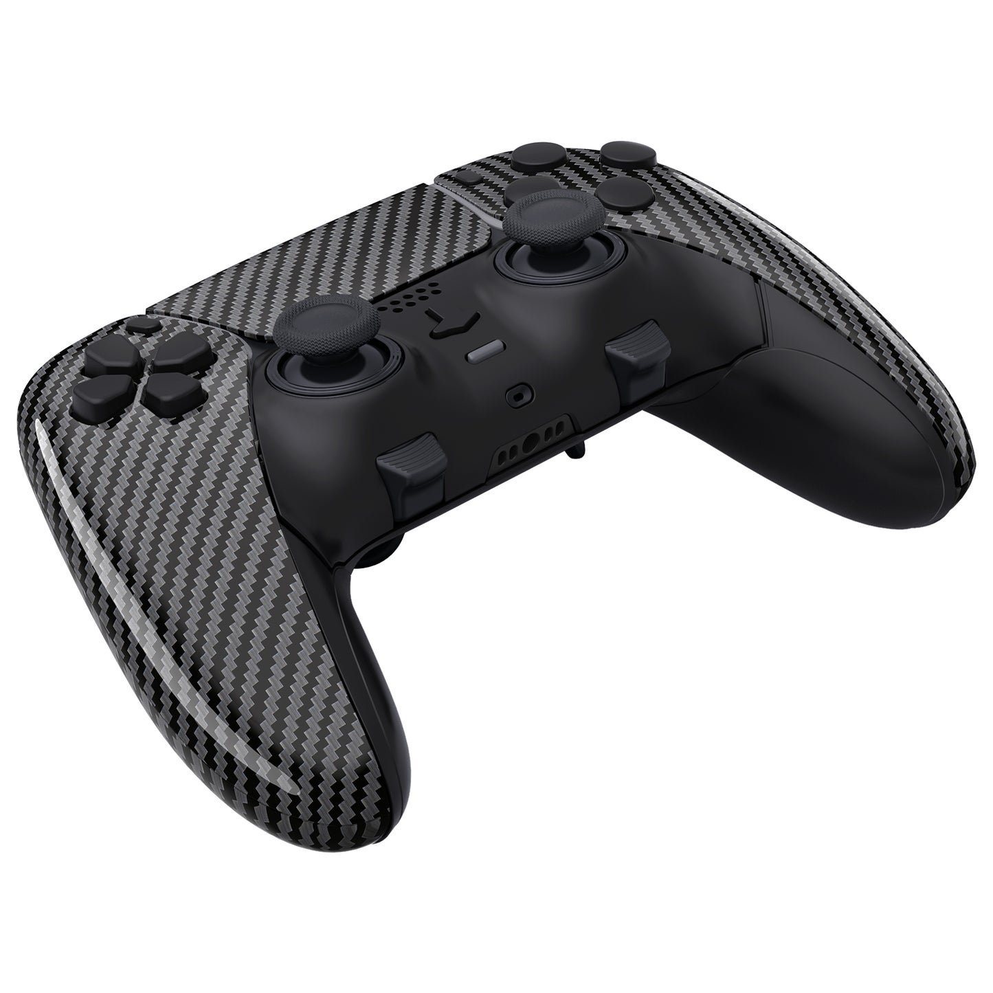 eXtremeRate PS5 edgeコントローラー対応交換対応用フルセットシェル＆ボタン【グラファイトカーボンファイバー】