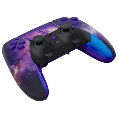 eXtremeRate Replacement Full Set Shells with Buttons Compatible with PS5 Edge Controller - Nebula Galaxy eXtremeRate