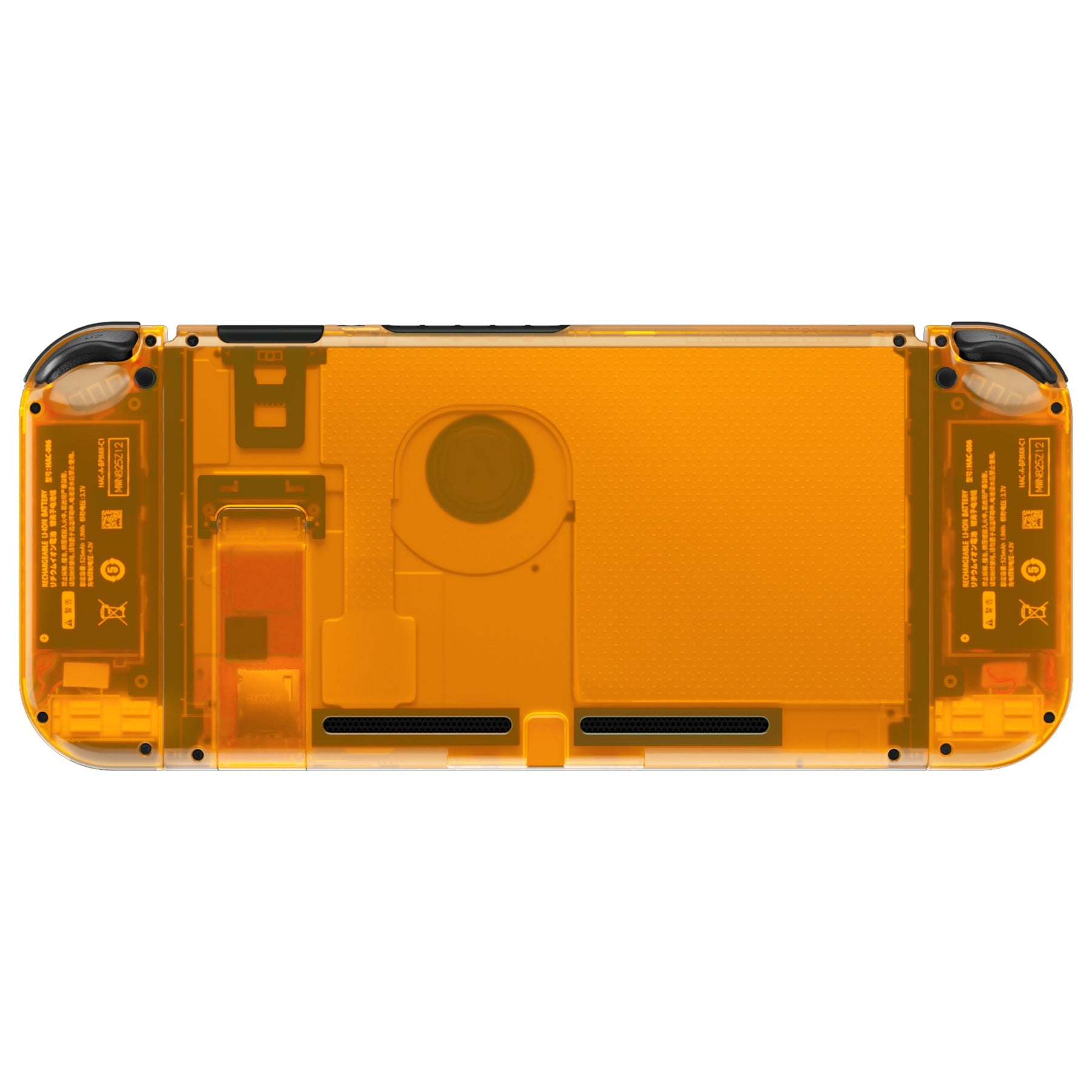 eXtremeRate Replacement Full Set Shells with Buttons for Nintendo Switch - Clear Orange eXtremeRate