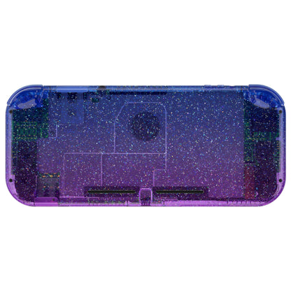 eXtremeRate Replacement Housing Shell for with Screen Protector for Nintendo Switch Lite - Glitter Gradient Translucent Bluebell eXtremeRate