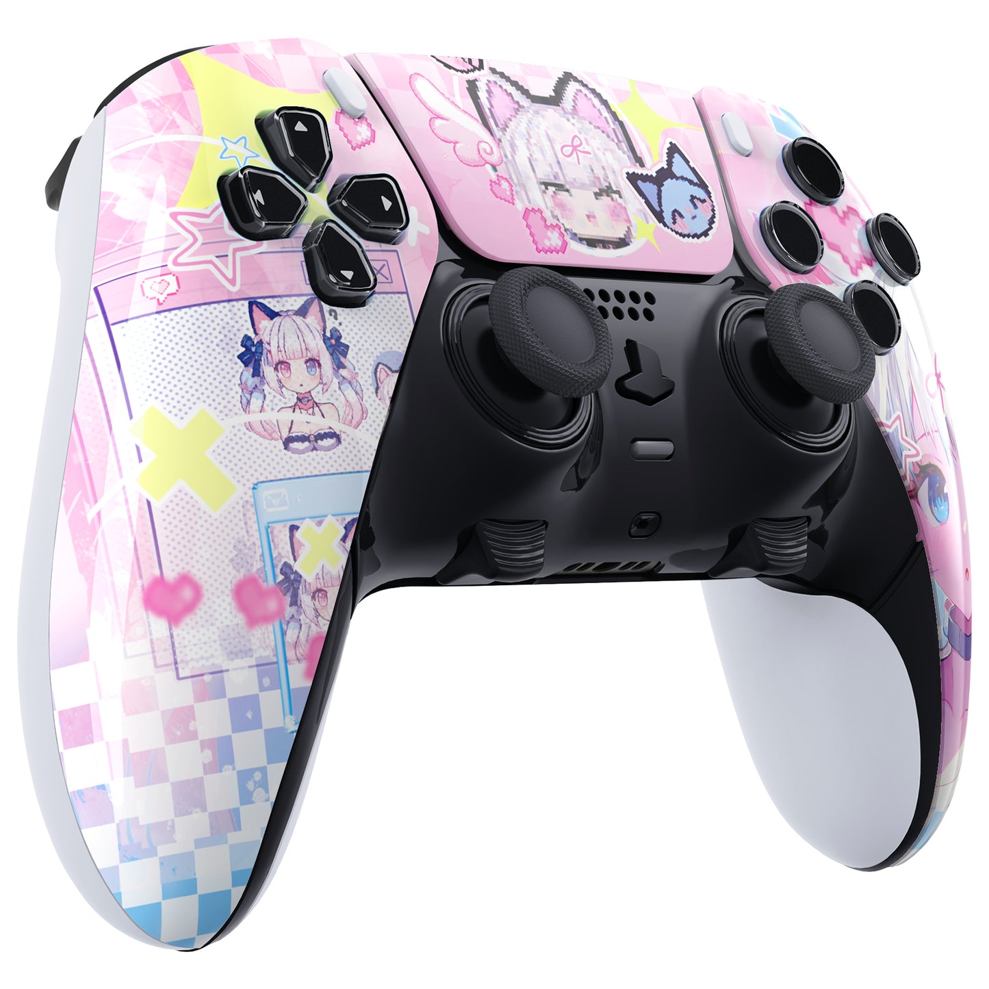 eXtremeRate PS5 edgeコントローラー対応交換対応用左右フロントハウジングシェル＆タッチパッド【ミウ】