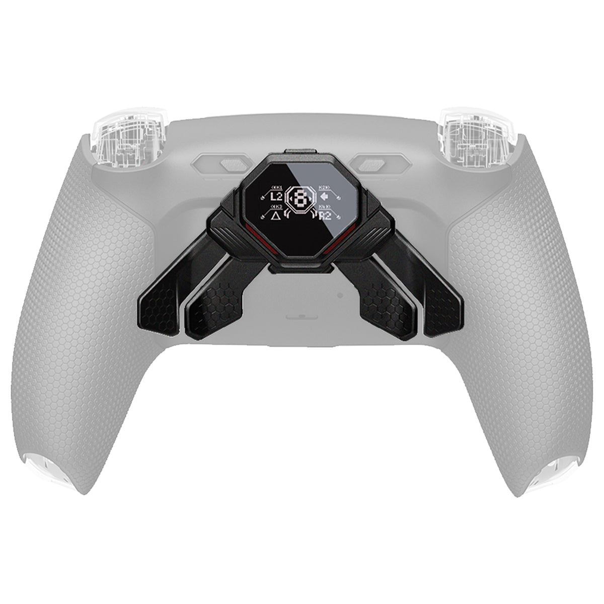 eXtremeRate PS5コントローラー対応用リアルメタルボタン (RMB) バージョンSPARKバックパドルキット用リニューアル版K1 K2 K3 K4バックパドル【メタリックブラック】