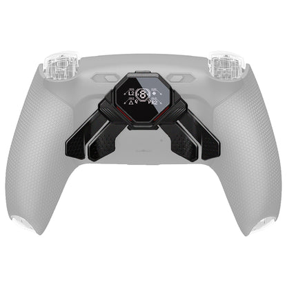 eXtremeRate PS5コントローラー対応用リアルメタルボタン (RMB) バージョンSPARKバックパドルキット用リニューアル版K1 K2 K3 K4バックパドル【メタリックブラック】