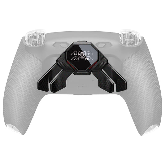 eXtremeRate PS5コントローラー対応用リアルメタルボタン (RMB) バージョンSPARKバックパドルキット用リニューアル版K1 K2 K3 K4バックパドル【メタリックブラック】