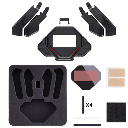 eXtremeRate PS5コントローラー対応用リアルメタルボタン (RMB) バージョンSPARKバックパドルキット用リニューアル版K1 K2 K3 K4バックパドル【メタリックブラック】