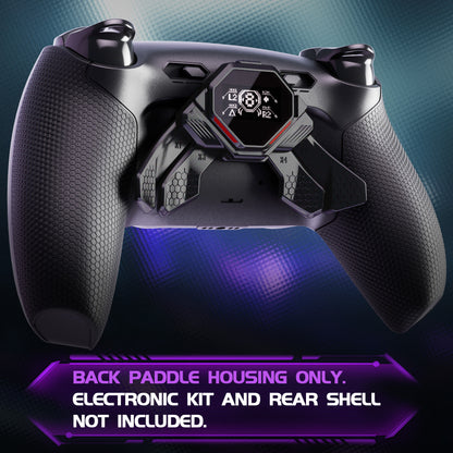 eXtremeRate PS5コントローラー対応用リアルメタルボタン (RMB) バージョンSPARKバックパドルキット用リニューアル版K1 K2 K3 K4バックパドル【メタリックブラック】