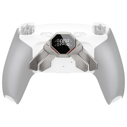 eXtremeRate PS5コントローラー対応用リアルメタルボタン (RMB) バージョンSPARKバックパドルキット用リニューアル版K1 K2 K3 K4バックパドル【メタリックシルバー】