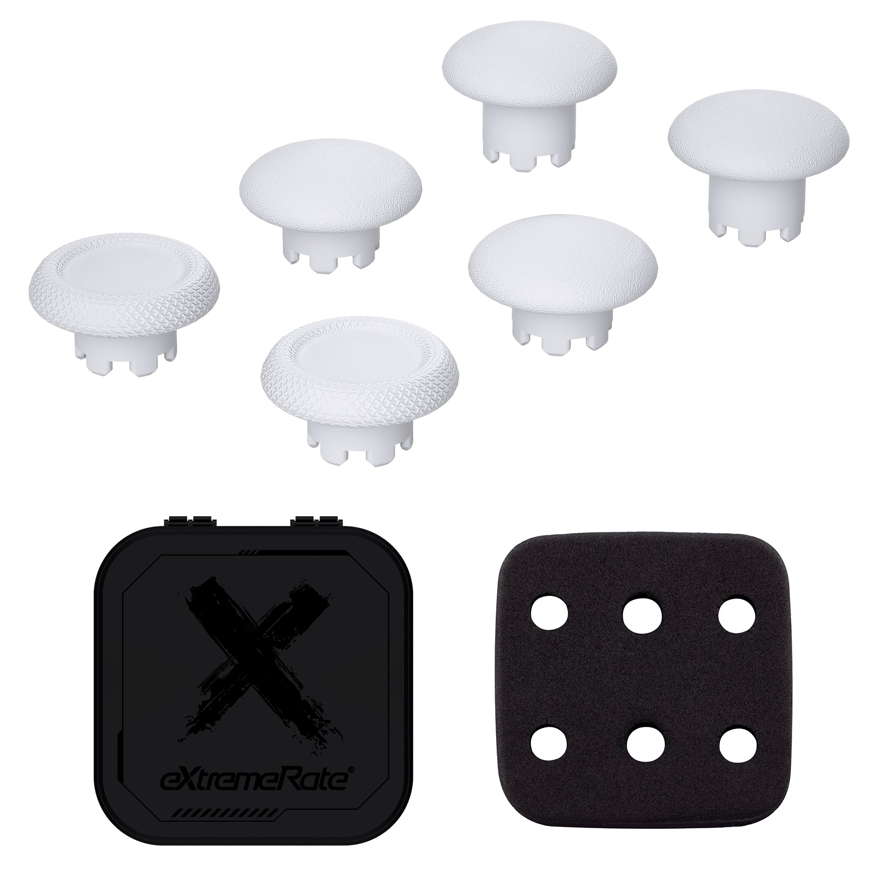 eXtremeRate Replacement Swappable Thumbsticks for PS5 Edge Controller - Robot White eXtremeRate