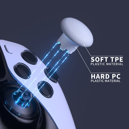 eXtremeRate Replacement Swappable Thumbsticks for PS5 Edge Controller - Robot White eXtremeRate