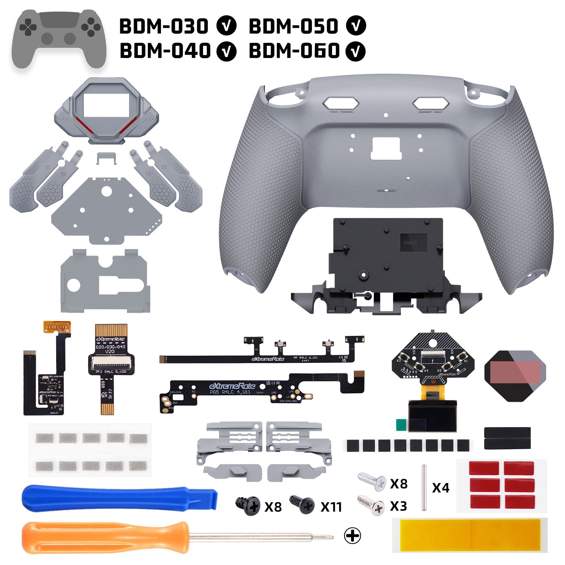 eXtremeRate PS5コントローラーBDM-030/040/050/060対応用SPARK バック