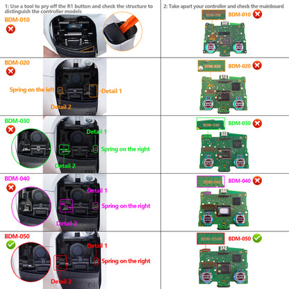 eXtremeRate PS5コントローラーBDM-050対応用ショルダーボタン対応用マイクロスイッチ-ストロングバージョンクリッキーヘアトリガーキットV2