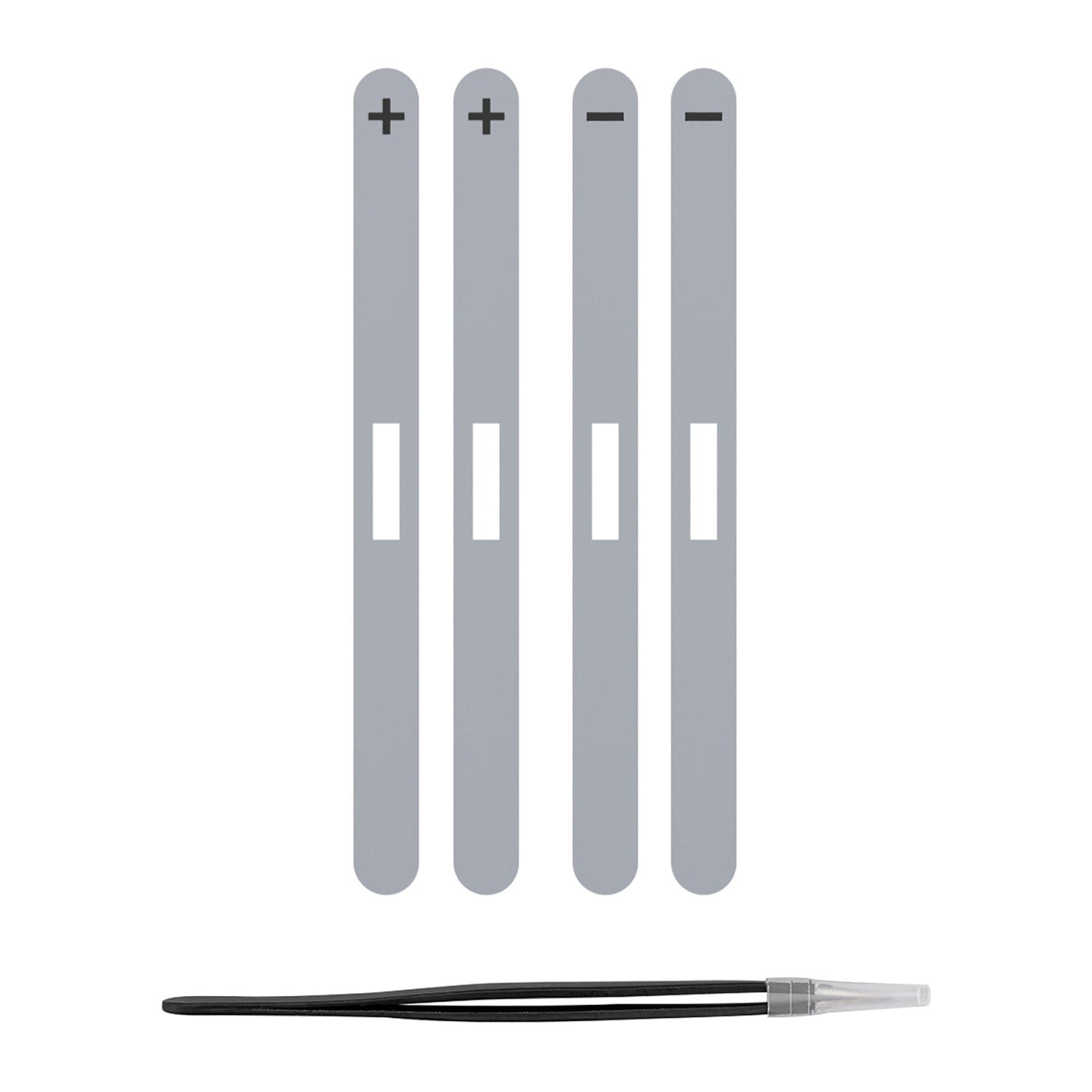 eXtremeRate Replacement Side Rail Slot Stickers for Nintendo Switch 2 (New Hope Gray)