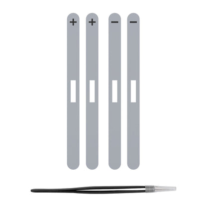 eXtremeRate Replacement Side Rail Slot Stickers for Nintendo Switch 2 (New Hope Gray)