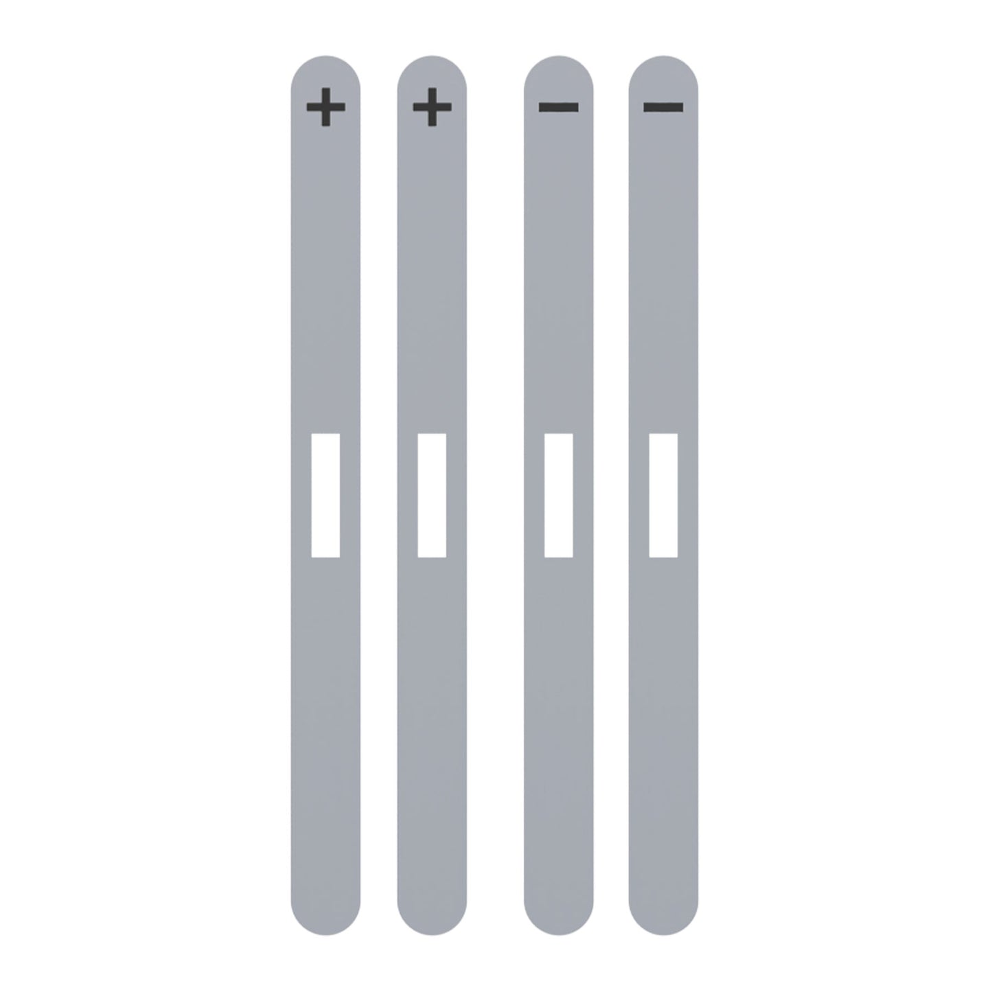 eXtremeRate Replacement Side Rail Slot Stickers for Nintendo Switch 2 (New Hope Gray)