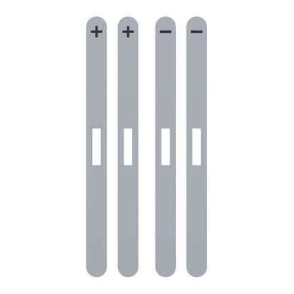 eXtremeRate Replacement Side Rail Slot Stickers for Nintendo Switch 2 (New Hope Gray)