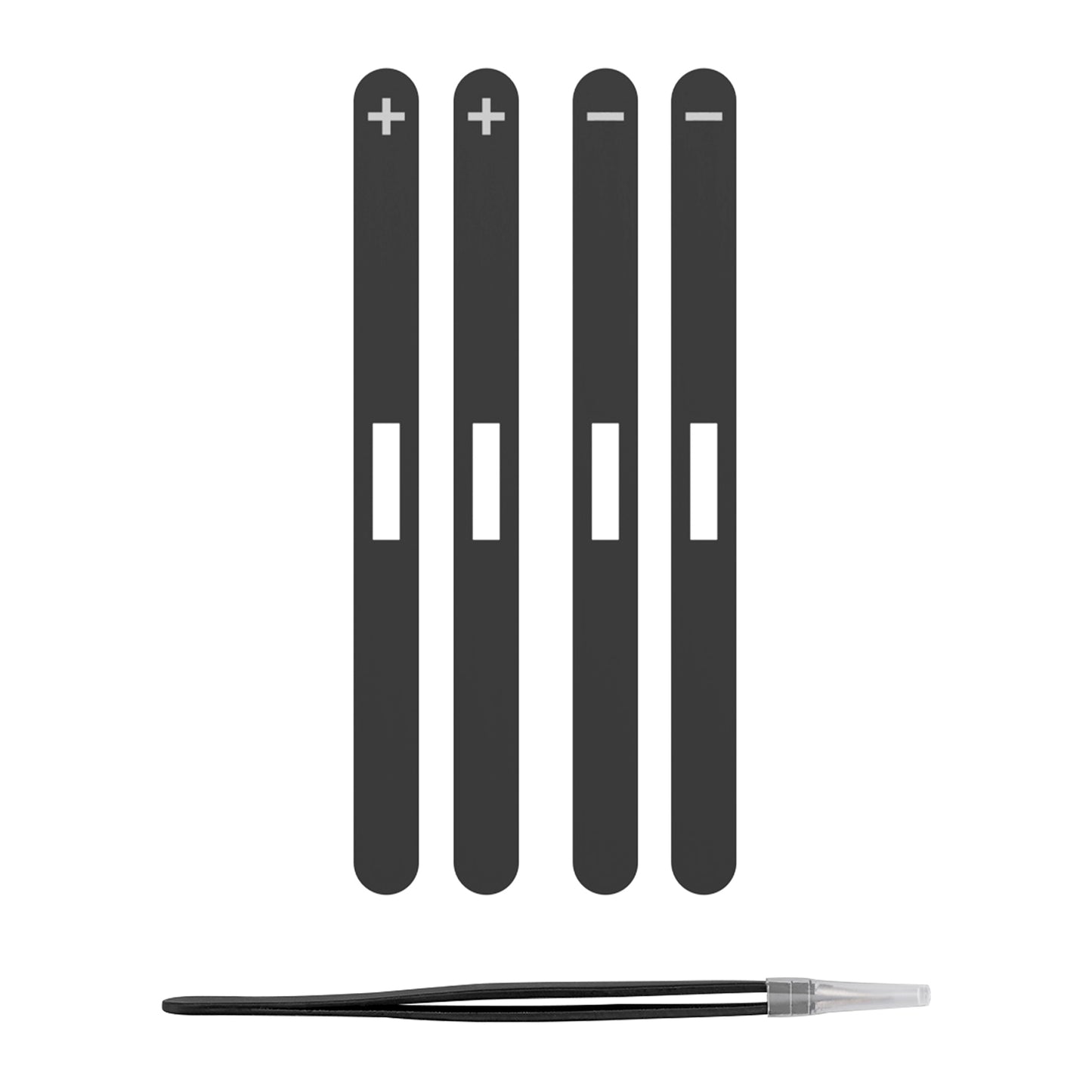 eXtremeRate Replacement Side Rail Slot Stickers for Nintendo Switch 2 (Dark Gray)