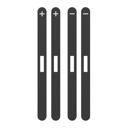 eXtremeRate Replacement Side Rail Slot Stickers for Nintendo Switch 2 (Dark Gray)