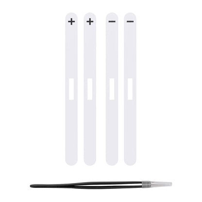 eXtremeRate Replacement Side Rail Slot Stickers for Nintendo Switch 2 (White)