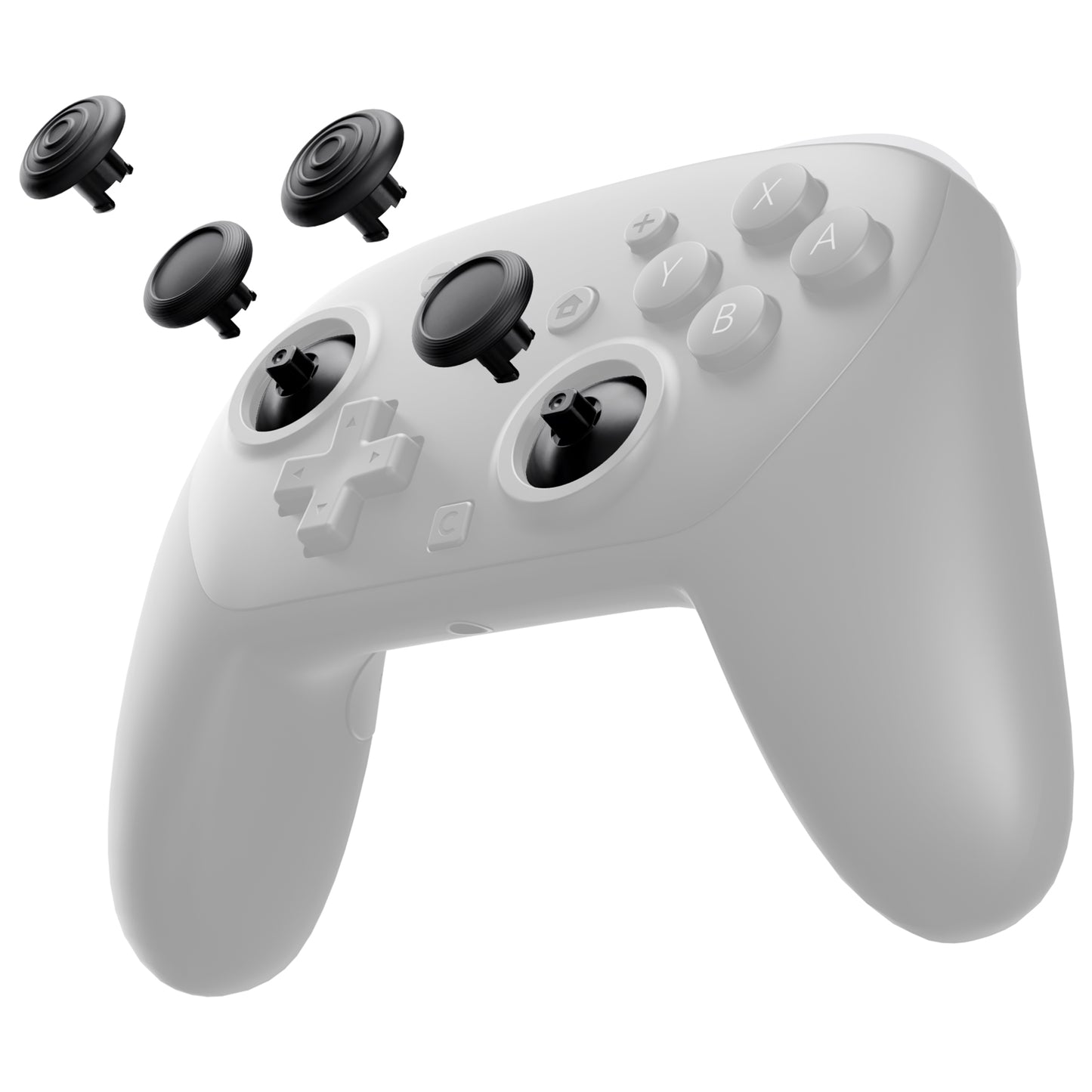eXtremeRate Nintendo Switch 2 Proコントローラー対応 ThumbsGear 交換式エルゴノミックサムスティック【ブラック】