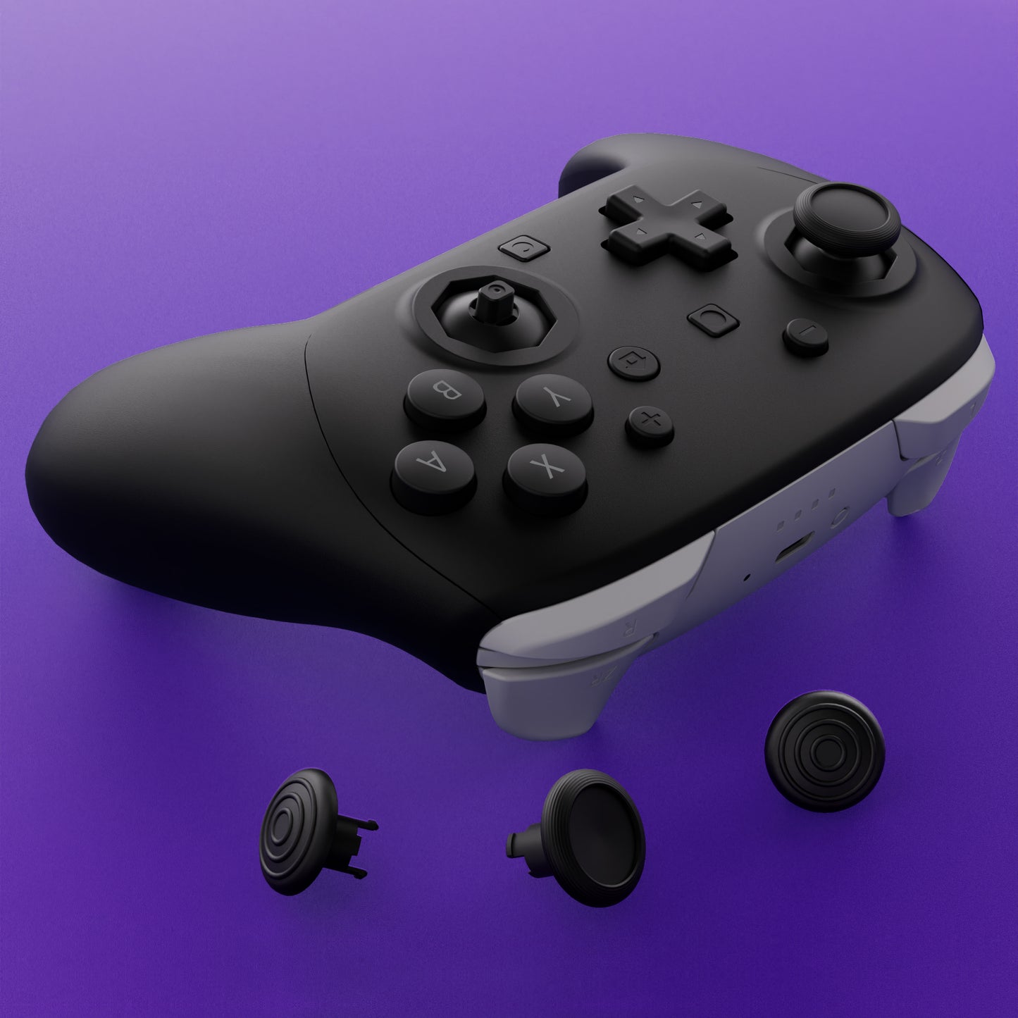 eXtremeRate Nintendo Switch 2 Proコントローラー対応 ThumbsGear 交換式エルゴノミックサムスティック【ブラック】