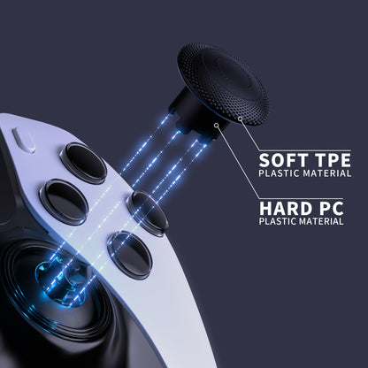 eXtremeRate ThumbsGear Interchangeable Thumbsticks for PS5 Edge Controller - Black eXtremeRate