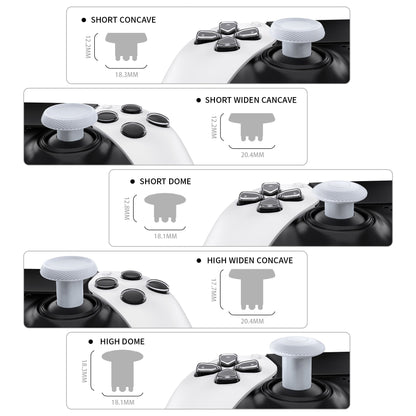 eXtremeRate ThumbsGear PS5 edgeコントローラー対応用交換可能なサムスティック【オリジナルホワイト】