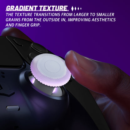 eXtremeRate PS5&PS4コントローラー対応用ThumbsGear V3交換可能なエルゴノミックサムスティック【オリジナルホワイト】