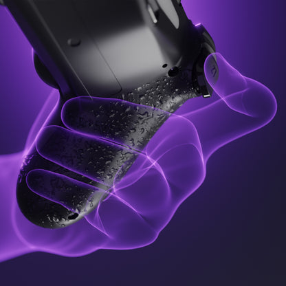 eXtremeRate PS4 Slim ProコントローラーJDM-040/050/055対応用 Type-Cバージョン ボトムシェル【テクスチャードブラック】