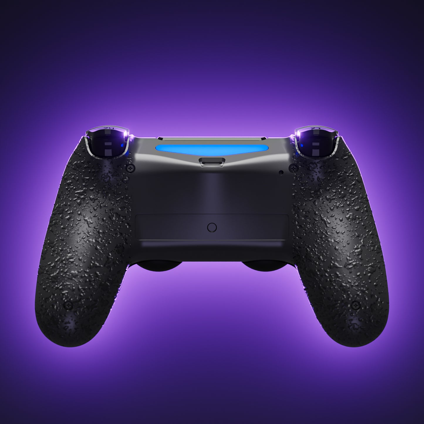 eXtremeRate PS4 Slim ProコントローラーJDM-040/050/055対応用 Type-Cバージョン ボトムシェル【テクスチャードブラック】