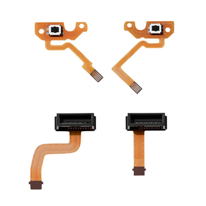 eXtremeRate Joy-Con 2対応 ZL ZR ボタン交換用タクタイルスイッチ フレックスリボンケーブル、Nintendo Switch 2対応 カスタム 左右コントローラー用 充電コネクタ メスソケット FPC ケーブル 修理パーツ