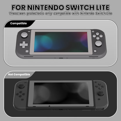 eXtremeRate Nintendo Switch Lite用2枚セット傷防止透明HD強化ガラススクリーン保護フィルム【レギュラーグレー】
