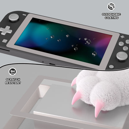 eXtremeRate Nintendo Switch Lite用2枚セット傷防止透明HD強化ガラススクリーン保護フィルム【レギュラーグレー】