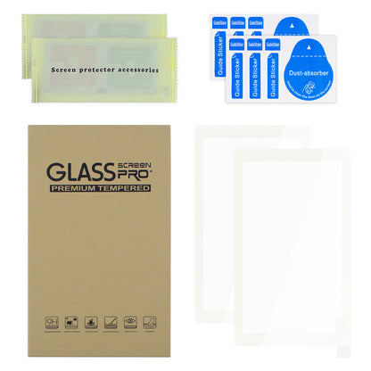 eXtremeRate 2-Pack Scratch-Resistant Clear HD Tempered Glass Screen Protector for Nintendo Switch Lite (White)