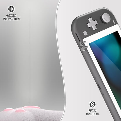 eXtremeRate 2-Pack Scratch-Resistant Clear HD Tempered Glass Screen Protector for Nintendo Switch Lite (White)