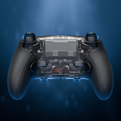 eXtremeRate Beyond-ARC Bottom Shell Kit for PS5 Edge Controller (Clear & Black)