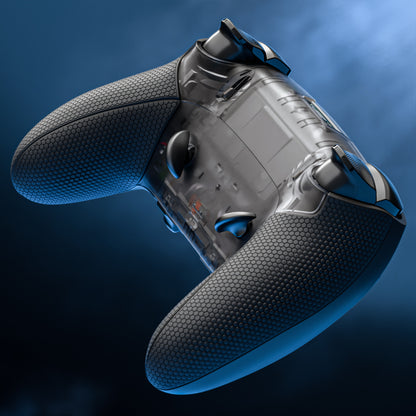 eXtremeRate Beyond-ARC Bottom Shell Kit for PS5 Edge Controller (Clear & Black)